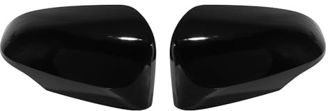 Motoforti 1 Pair Door Wing Mirror Cover for Toyota Yaris 2012-2019 Left Right Outside Rearview Mirror Shells Cap Housing for Toyota Yaris Gloss Black