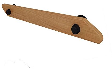 Ringhiera per scale da parete, 3,5 m, antiscivolo, in legno massello, per interni per anziani e bambini, senza barriere, supporto sicuro per soffitte e asili (390 cm)