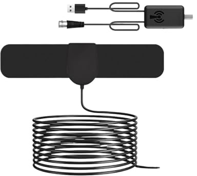 HD Digital TV Antennförstärkare 25dBi Inomhus- Och Utomhus-TV-antenner 75 Ohm Fri-TV-mottagning Lätt Bred Kompatibilitet