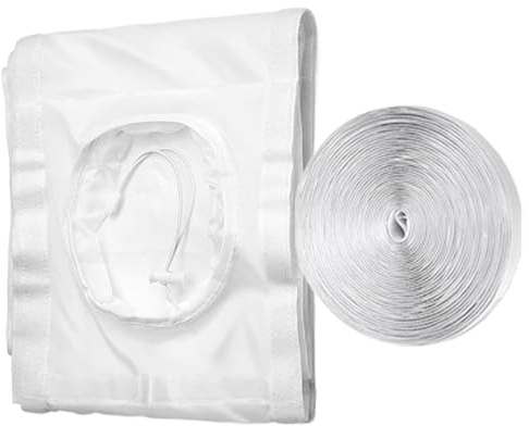 AC Window Vent Kit, Adjustable AC Window Seal, Drawstring Design Weatherproofing Products, Easy Install For 5.9 Inch Exhaust Hose