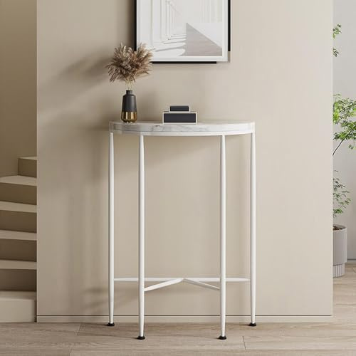 BXKF Table Console Étroite de 60 cm de Long, Petite Table De Présentation avec Pieds Réglables et Pieds en Acier Au Carbone, Console D'entrée pour Salon ou Chambre