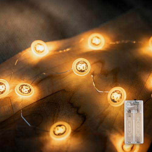 Tiwoca Deko zum 60. Geburtstag – schwarz-goldene LED-Lichterkette in warmer Optik Zahl 60 – Stilvolle Geburtstagsdeko und schöne Geschenkideen für Junge und Mädchen