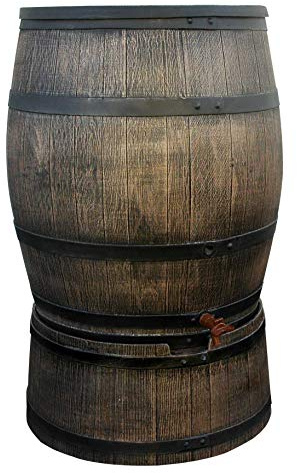 YERD Regenfass Set Tonne + Sockel/Untergetell 240 Liter