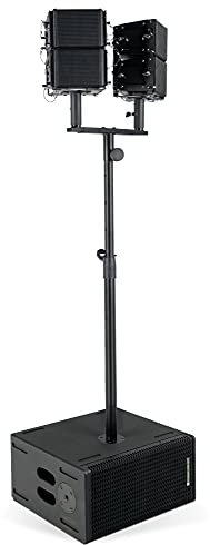 Pronomic V-Array Compact-Wide Set - Sistema PA attivo con 640 Watt (RMS) - Adatto fino a ca. 100 ascoltatori - 1x Subwoofer con 2x altoparlanti da 8 - 4x Top con altoparlanti da 4 + tweeter