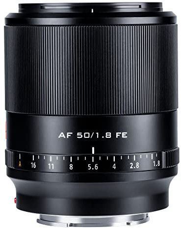 VILTROX AF 50mm F1.8 FE-Mount Vollformat Objektiv Autofokus Standard Festbrennweite Objektiv Kompatibel für Sony E-Mount-Kameras A7 A7C A7R A7S A7 II A7S III A7III A7RIII A7RIV A9 A5100 und mehr