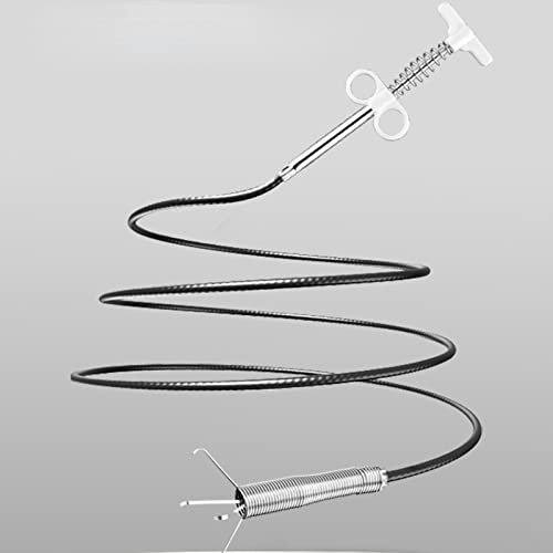 Anoudon 300cm Spirale d'évacuation Brosse de Nettoyage de Tuyau en Spirale Brosse de Nettoyage de Tuyau en Spirale Outil de débouchage de Tuyau en Soie pour évier Salle de Bain canaux d'évacuation