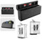 AuyKoo 2 X Batería Cargador Batería Recargable Hero 11 Hero 10 Hero 9 Black Accesorios Battery Acción Cámara Cargador 3 Canales 15W USB-C -20℃ TF Card Storage