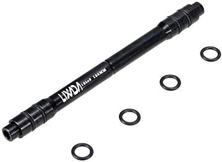 INOKAI Steckachse,Fahrrad Schnellspanner 12mm bis 9mm QR Adapter MTB Fahrrad Steckachse Nabe Schnellspanner 135mm Fahrrad Vorderradnabe Adapter Fahrradteile Zubehör (Color : 12 to 9 135mm Black)