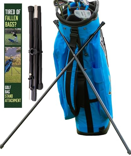 Nur Beine für Golftaschen, Faltbarer Ständer, tragbar befestigbar, verhindert Stürze und Schlägerschäden