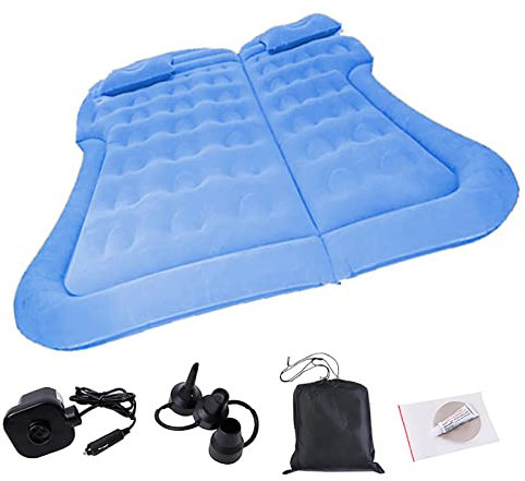 Luftmatratze - Luftmatratze für Auto, Schlafmatratze, aufblasbare Luftmatratze mit zwei Luftkissen, Luftdicht, Aufblasbare Autobettmatratze für Reisen, Camping, Ausflug
