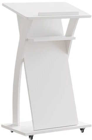 Moderner hölzerner Rednerpult-Podium-Ständer, mobiler Stehpult, Empfangstisch für Unterricht und Ausbildung, Büro, Präsentationstisch mit modernem Design