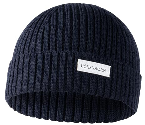 Höhenhorn Nordföhn Knitted Beanie Merinowolle Strickmütze Herren Damen Unisex Wintermütze