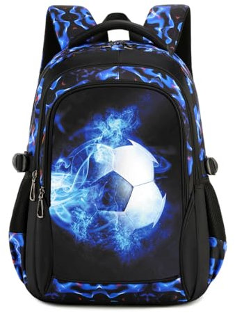 Lmwzh schulrucksack jungen rucksack teenager schultasche jungen schulranzen 5 klasse Wasserdicht und leicht school bag (Blau)