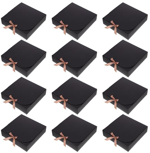 VALICLUD 12stücke Kraftpapier Geschenkbox Mit Deckel Geschenkkarton Aus Kraftpapier Geschenkverpackungsbox Für Süßigkeiten Schmuck Seife Und Mehr Für Geburtstag Party Und Zuhause