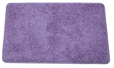 SrS Rugs® Non Slip Bath Mat - Super Soft Machine Washable Rug - Multiple Colours & Sizes (Heather, 66cm x 120cm)