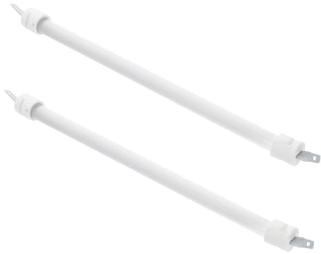 Tubo Riscaldatore Elettrico da Patio, 2 Pezzi in Quarzo Ceramico | Alta Affidabilità, Resistenza alle Alte Temperature, Riscaldamento Uniforme e Rapido, Ricambio Bianco per Sostituzione