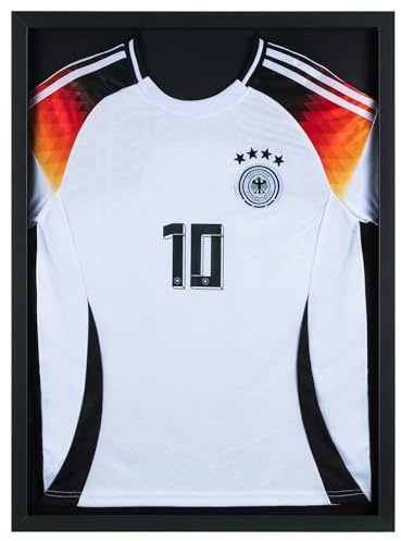 Walasis Trikotrahmen 60x80 Holz Bilderrahmen für Trikot | für Fußballtrikots, Basketballtrikots und T-Shirts