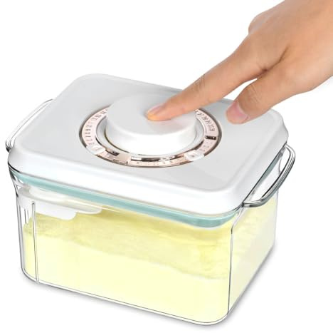 Vicloon 1000 ml Dispenser per Latte in Polvere, Contenitore per Latte in Polvere Sigillato con Cucchiaio, Adatto per Conservare Latte in Polvere, Farina, Legumi e Frutta Secca