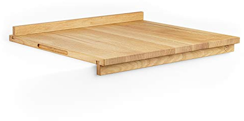 Anton Doll Holzmanufaktur, Backbrett mit Anschlagleisten Tante Berta ®, Naturprodukt 100%, handgefertigtes & antibakterielles Nudelbrett, 55 x 50 x 2 cm