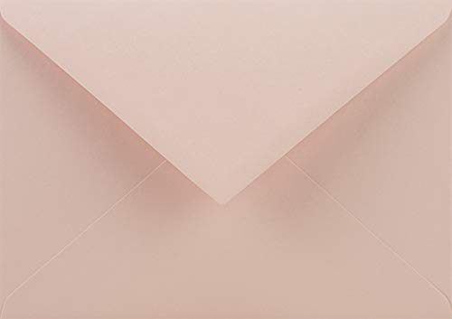 Netuno 25 Brief-Umschläge Blass-Rosa DIN C6 114 x 162 mm 115g Sirio Color Nude Briefkuverts farbige Briefumschläge für Hochzeit Geburtstag Taufe Weihnachten bunte Umschläge C6 Einladungsumschläge