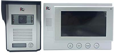 Kit videocitofono monofamiliare monitor 7'' TFT telecamera IR apriporta RL06M