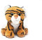 Cornelißen Kuscheltier - brauner Tiger sitzend mit Glubschaugen - 25 cm