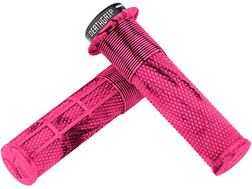 DMR Brendog DeathGrip Flansch Lock-On Mountainbike MTB Griffe - Pink Marble (dick)
