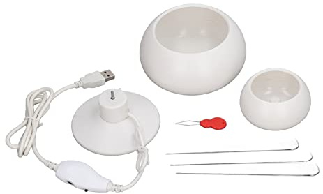 Einstellbare Richtung,Elektrischer Perlenspinner Für Die Schmuckherstellung, Perlen-Schüssel-Spinner-Kit, Langlebiger ABS-Spinn-Perlenlader Mit Hoher Stabilität Und Schüssel Für DIY-Rocailles-Sch