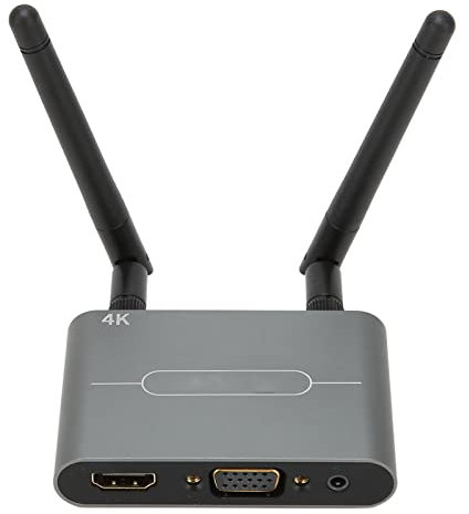 Adaptateur d'affichage d'interface Multimédia HD sans Fil, Adaptateur d'affichage sans Fil VGA Sortie Double écran 4K 5G WiFi Stable pour Moniteur