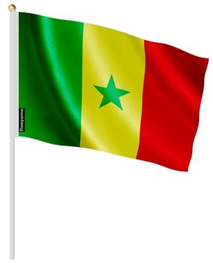 Lots Mini Drapeau Sénégal en Plusieurs Tailles 30x45cm 50 pièces