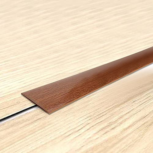Övergångsprofil självhäftande PVC-täcklister, vinylgolv ek plattlist plattprofil rulle, 50 mm x 3 m lång övergångslist, utjämningsprofil för leder eller övergångar av alla
