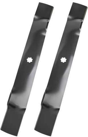 wyevee GX22151 Rasenmähermesser passend für John Dee re 106,7 cm Rasenmäher, GY20850 Mulchmesser für 102 125 135 D130 D100 D105 106,7 cm Decktraktor, Ersatz für AM137328 AM141033 AM137333 3, 2 Stück