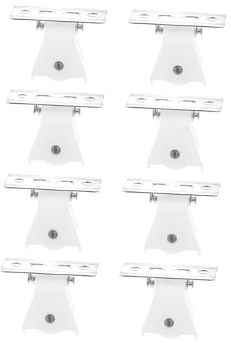 Beatifufu Curtain Track Roller and Roman Blind Cord Lock Set, 8pcs Household Curtain Accessories, Sturdy Pulley Supply for Vertical Blinds and Replacement Roman Shade Lock