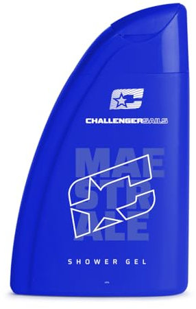 Challenger Sails Maestrale | Shower Gel 300ml - Gel Doccia Rivitalizzante per Uomo, Ideale per l’Uso Quotidiano