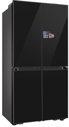 Samsung RM90F67CECEF Réfrigérateur Bespoke French Door, 185 cm, 654 l, 255 l Volume Congélateur, AI Home, AI Vision avec Caméra Intégrée, Beverage Center, Clean Deep Charcoal