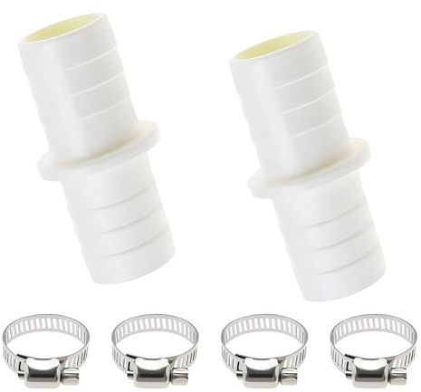Washing Machine Waste Pipe Connector, Washing Machine Hose, 9-Piece Kit with 3 Pipes and 6 Accessories, Universal Leak-Proof Drain Hose Extension for Washing Machines and Dishwashers