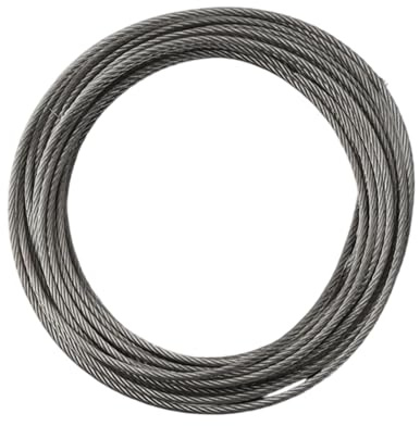 10M Drahtseil, Edelstahldrahtseil Stainless Steel Wire Rope, 7 x 19 Litzenkern Edelstahldraht Kabel, Hochleistungs Edelstahl Seil Stahlseil, Stahldrahtseil Drahtkabel Kabelseil Stahlkabel (3 mm)