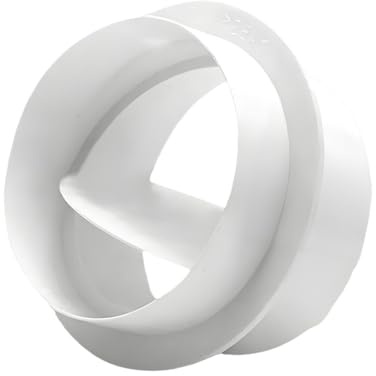 Clapet anti-retour pour conduit, extracteur d'air, clapet anti-retour, système de ventilation en plastique, contrôle du débit d'air blanc 125mm