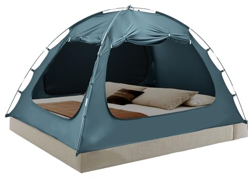Meulbaty Bettzelt Queen-Size-Betthimmel (Seeblau)