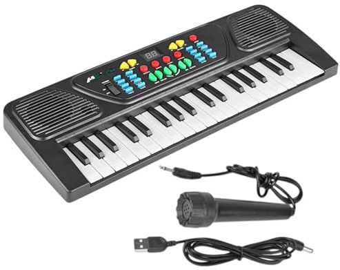 Tastiera Per Pianoforte Per Bambini: Pianoforte Musica Digitale A 37 Tasti Tastiera Elettronica Portatile Con Microfono Incorporato Per Bambini Principianti | Per Praticare Musica, Imparare A Casa E