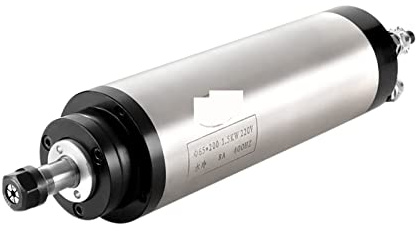 Motor de husillo, Husillo refrigerado por agua de 1,5 kW, 1500W, 65mm, 24000RPM, 400HZ, Motor de husillo CNC de refrigeración por agua for fresadoras de enrutador de madera CNC
