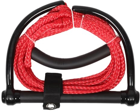 DEARMAMY Corda per Wakeboard e Sci d'Acqua Impugnatura Ergonomica, Corda da Traino Leggera e Resistente, per Kneeboard e Sport Acquatici all'Aperto