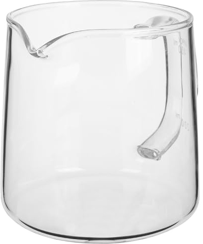HOMSFOU Cafetera de Vidrio Borosilicato Resistente al Calor, Jarra para Café Casera de 400 Ml, Servidor de Café Manual Transparente para Preparación en Frío y Goteo, Uso Doméstico