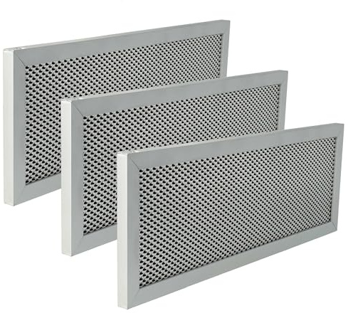 vhbw 3 x filter metallfettfilter ersättning för klarsten 10035417, 52035417 för köksfläkt, aluminium, aktivt kol