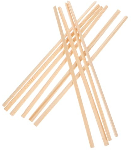 ORFOFE Baguettes Décoratives en Bois de Paulownia et Pin, Triangle Isocèle 6 Mm X 30 Cm, Lot de 12 Pièces pour Moulures de Cadre de Fenêtre, Bricolage Diy, Décoration et Encadrement