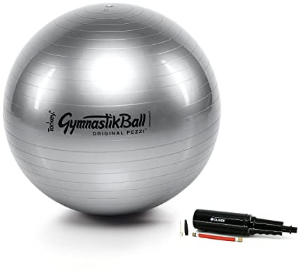 PEZZI Pezziball Ballon de siège standard avec pompe Anthracite 42 cm