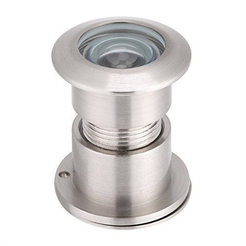 Mirilla con visor de puerta, visor de puerta de 28 mm con cubierta de privacidad resistente para puertas de 35 mm a 60 mm, oficina en casa, hotel, cobre puro y vidrio óptico(plata)