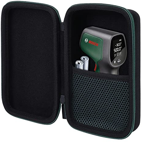 co2CREA Harte Tasche für Bosch Infrarot Thermometer UniversalTemp | Stoßfeste Schutzhülle mit Handschlaufe für Outdoor-Ausflüge und Reisen