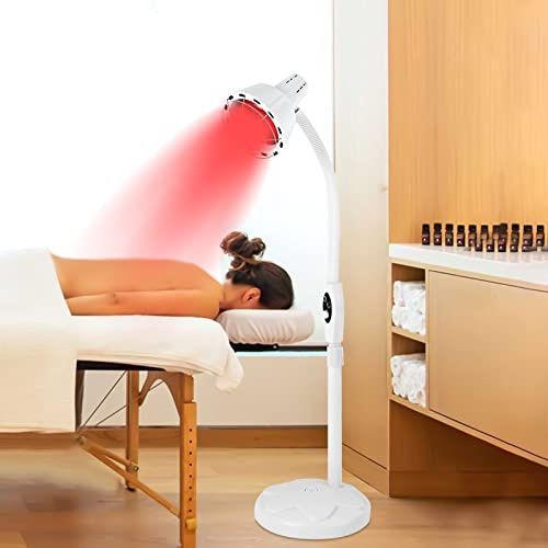 Sallurmose Infrared Light,275W Infrared Heat Lamp Device,Adjustable Near Infrared Light Heat Lamp Set for Relieve Joint Pain and Muscle Aches (One Bulb)
