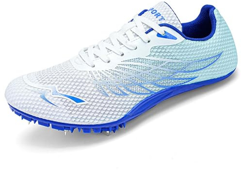 SDEQA Spikes Leichtathletik with 8 Nägel Herren Kinder und Damen Laufende Turnschuhe Leichte Springschuhe Für Jugendliche